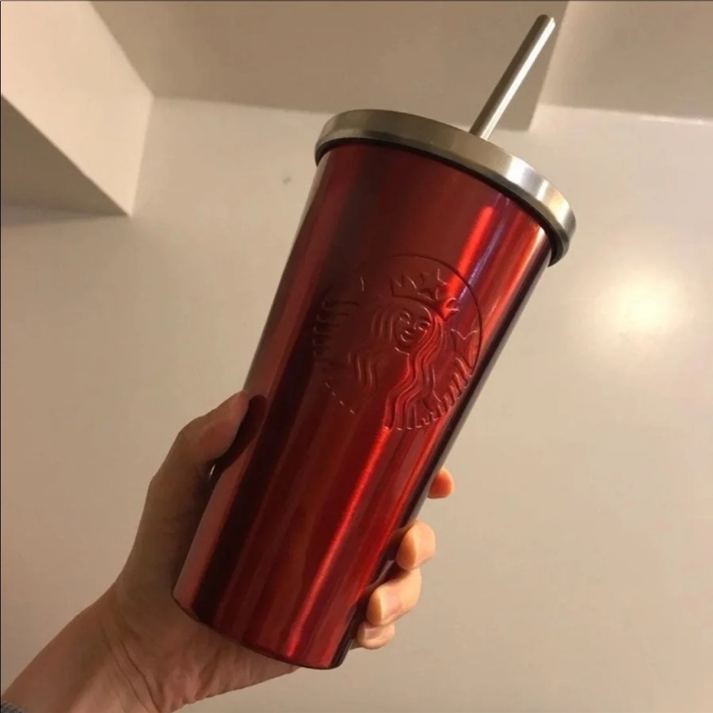 Starbucks Stainless Steel Tumbler Candy Apple Red limited edition